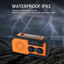 Hand Crank Radio LED Flashlight Multifunctional Radio for Outdoor Camping Hiking