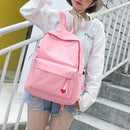 Cute Heart Women Backpack Teen Girl Travel Shoulder Schoolbag Rucksack/Pink