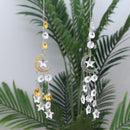 Curtain Hanging Drop Moon Star Pendant Crystal Wind Chime DIY Decorations