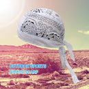 #A Outdoor Cycling Cotton Printed Beanie Hat Summer Outdoor Sports Headband Cap