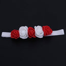 Baby 5 Flowers Headband Hair Band Handmade DIY Headwear Hair Accessories(4)