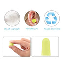 Soft Sponge Noise Reduction Earplugs Slow Rebound Earplugs (120pcs Yellow) Newly