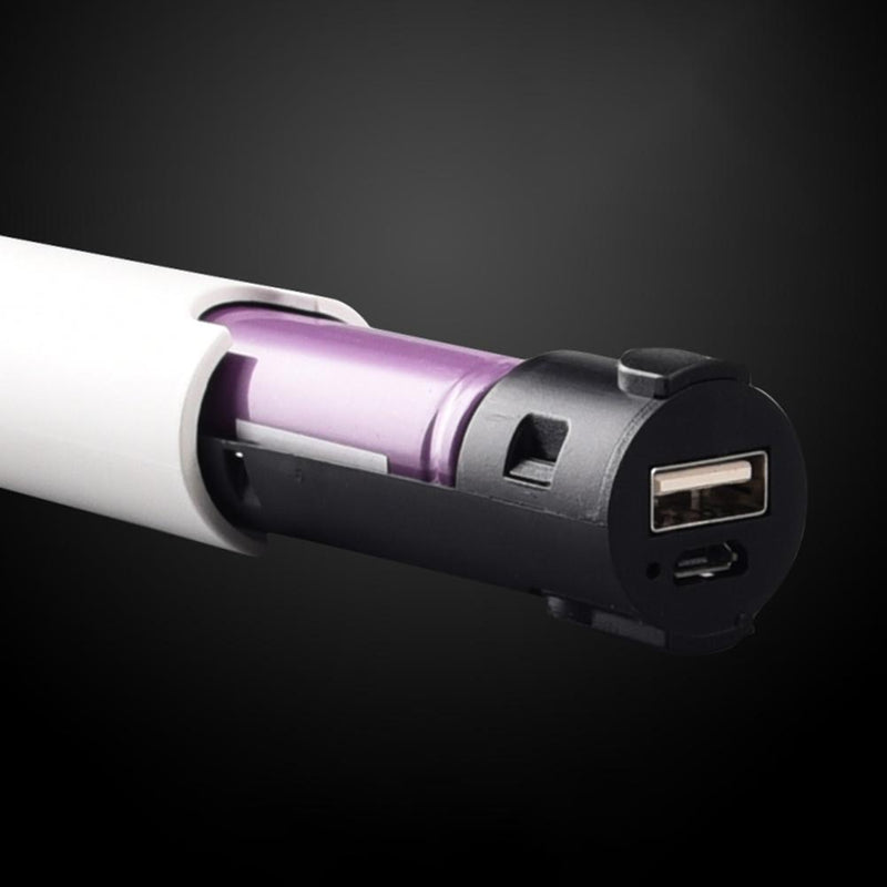 Mini Flashlight USB Power Bank Emergency Outdoor Torch Lamp (with Battery)