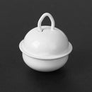20pcs 25mm Metal Jingle Bells Christmas Hanging Decor Pet Pendant (White) Newly
