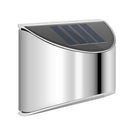 2pcs Warm White 4 LED Solar Lights Waterproof  Wall Stair Lamp for Security