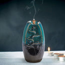 Waterfall Incense Burner Backflow Ceramic Incense Holder Home Office Decor Gifts