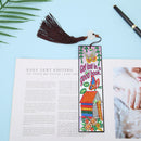 DIY Special Shaped Diamond Painting House Leather Bookmark Tassel Marker Newly