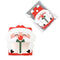 8pcs Santa Claus Cookie Bag Nougat Candy Paper Card Decoration Kids Gift,`