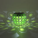 Solar LED Hollow Hanging Ball Light Outdoor Waterproof Garden Lamp (Green) Newly