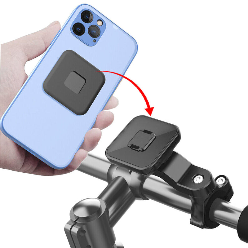 Motorcycle Bike Handleable Holder Kits 360 Degrees Rotating Mobile Phone Bracket