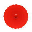 Sunflower Dustproof Reusable Silicone Cup Lid Insulation Cup Cover (Red) Newly
