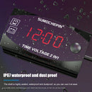 Digital LED Display Meters Voltmeter Car Motorcycle Time Clock (Red Light)