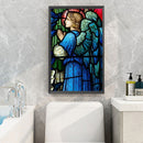 Praying Girl Full Round Drill Mosaic Diamond Painting DIY Rhinestone Crafts Gift