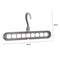 6pClothes Wardrobe Hanger Hook Clothing Hanging Rack Shelf Organizer (Grey)