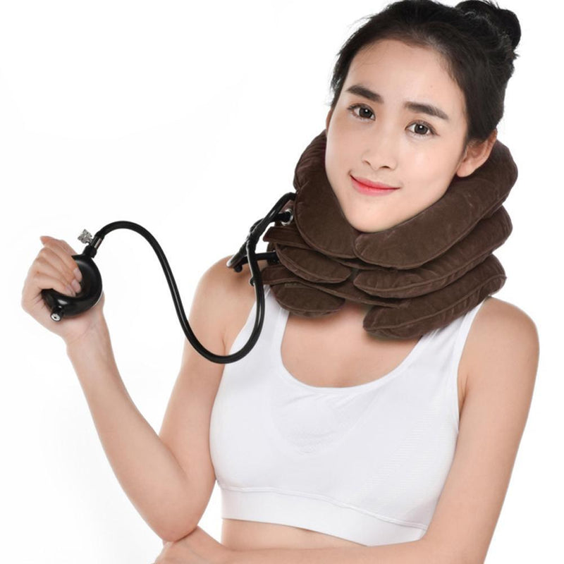 Three-layer Neck Cervical Traction Therapy Cervical Health Care Massager Tool