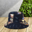Travel Women Double-side Fisherman Sun Hat Cotton Outdoor Graffiti Basin Caps