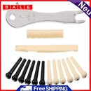 15x Acoustic Guitar Nut Saddle Guitar String Pins Puller Replacement Accessories