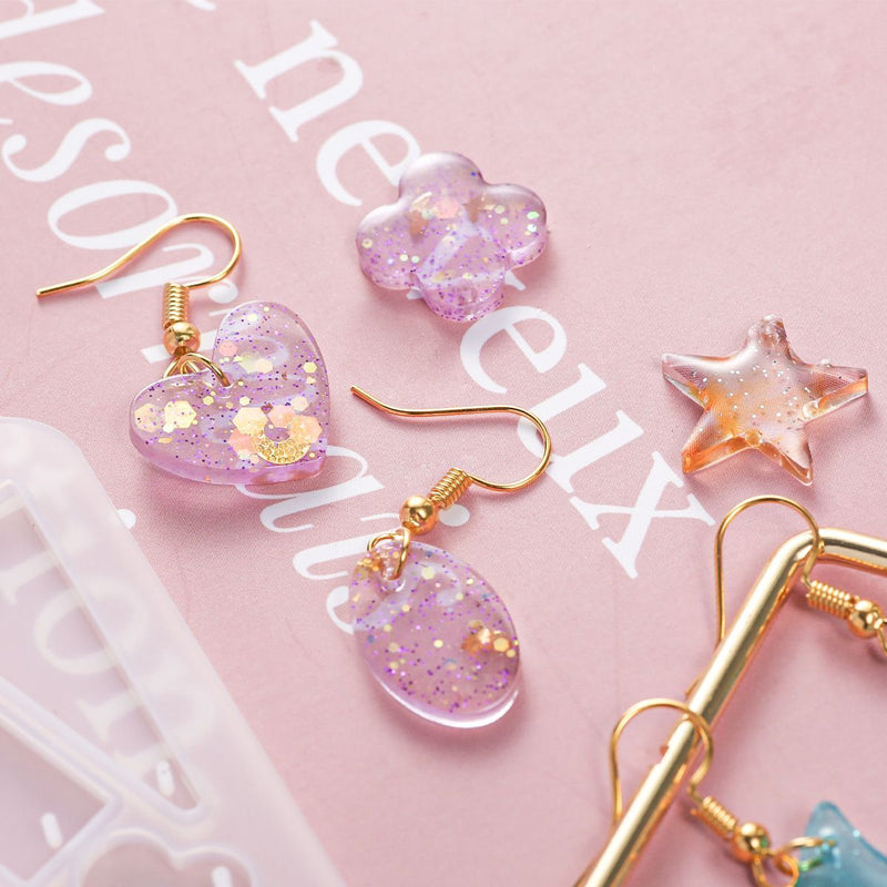 DIY Crafts Crystal Jewelry Making Tools Irregular Silicone Mold Earring Mould