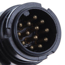 13 PIN EURO PLASTIC PLUG 12V CARAVAN TRAILER ELECTIRC PLUG MAYPOLE MP128 Newly