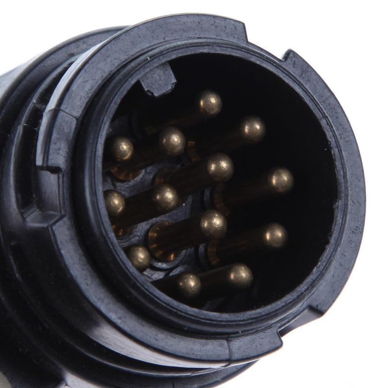 13 PIN EURO PLASTIC PLUG 12V CARAVAN TRAILER ELECTIRC PLUG MAYPOLE MP128 Newly