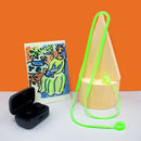 #A Soft Silicone Anti Lost Strap Headset Hanging Neck Rope Earphones Lanyard