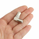 Right Angled Aerial Male Adapter Satellite Coax Connectors F Female To TV Male