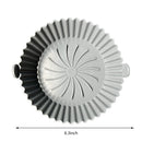 6.3 inch Silicone Mat Air Fryer Liner Parchment Food Grade Steamer Baking P