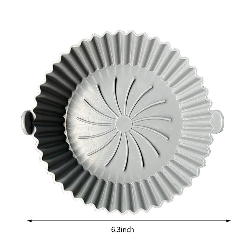 6.3 inch Silicone Mat Air Fryer Liner Parchment Food Grade Steamer Baking P