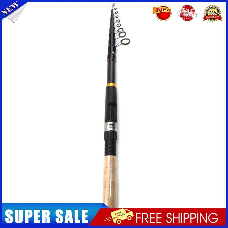 Ultra Short Telescopic Mini Spinning Fishing Rod Carbon Fiber Pole (3.6m)