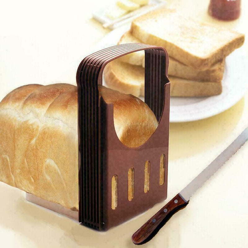 Bread Slicer Cutter Molds Toast Loaf Sandwich Cutting R4U2 Guide Maker I0D5
