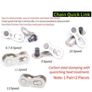 5 Pairs MTB Road Bike Chain Link Connector Chain Joint Magic Buckles (10S)