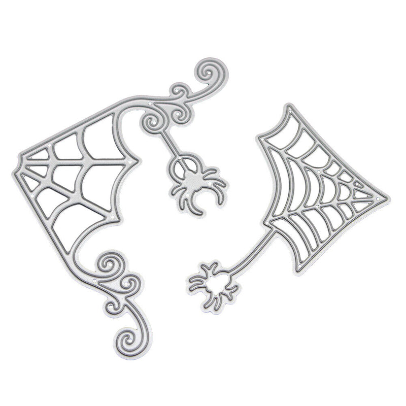 UHKL Punching Tool, 2 Piece Halloween Spider Net, Scrapbooking, Album, Embossing,