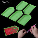 5D Acrylic Embroidery Square Tray Plate Plastic Diamond Painting Point Drill