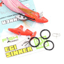 2pcs/Set 25g Squid Jig Lure Tip Counterweight Fish Wood Shrimp Lure Sinker Newly