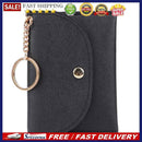 Fashion Leather Women Wallet Multi-slots Keychain Card Holder Coin Clutch Pur