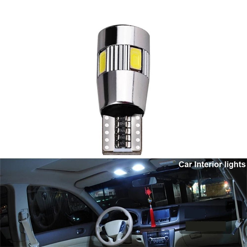 Wedge Signal Bulbs 12V 6000K T10 Signal Light Parking Lamp Car 5W5 LED Bulb