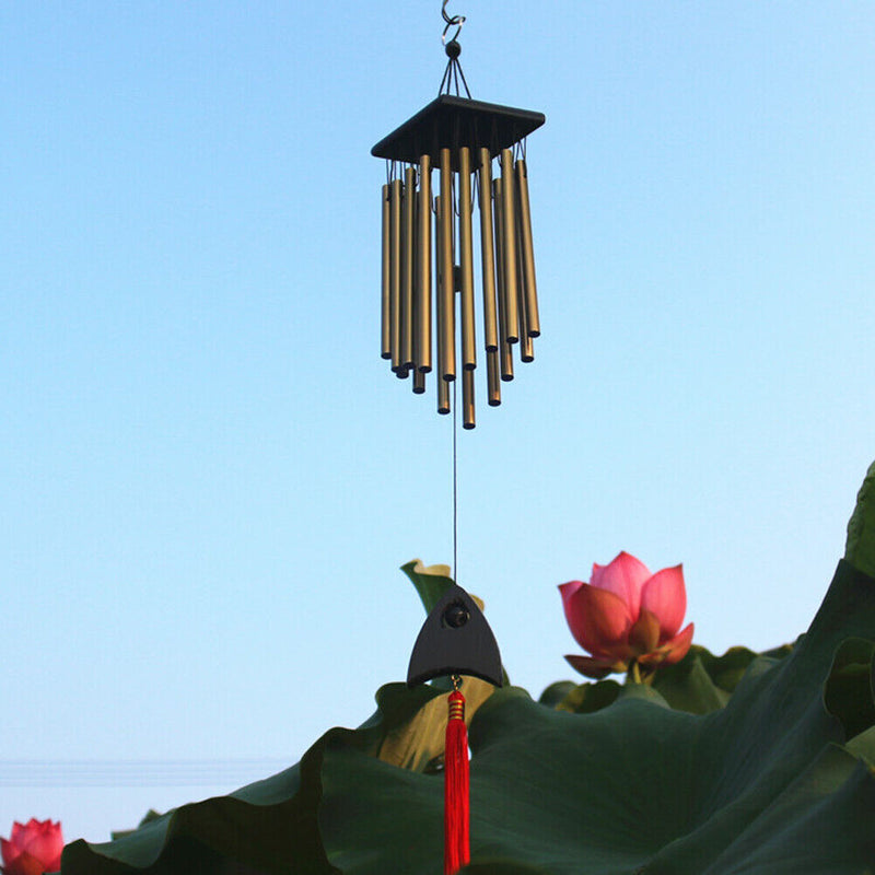 Outdoor Living Wind Chimes Yard Garden Tubes Bells Copper 16 Tubes Newly