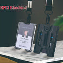 Badge Holder Wallet Metal Money Clip with 1 Clear Window ID Credit Holder