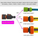 Plastic Valve Quick Connector Agriculture Garden Hose Adapter Watering w/ Switch