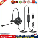 BH69 USB Call Center Headphone PC 3.5mm Business Headsets with Mic (Grey) Newly