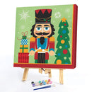 Frameless Oil Paint By Numbers Christmas Soldiers DIY Canvas Picture Kit Newly