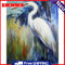 Oil Paint by Numbers Stand Egret Canvas Artwork Living Room Picture Decoration