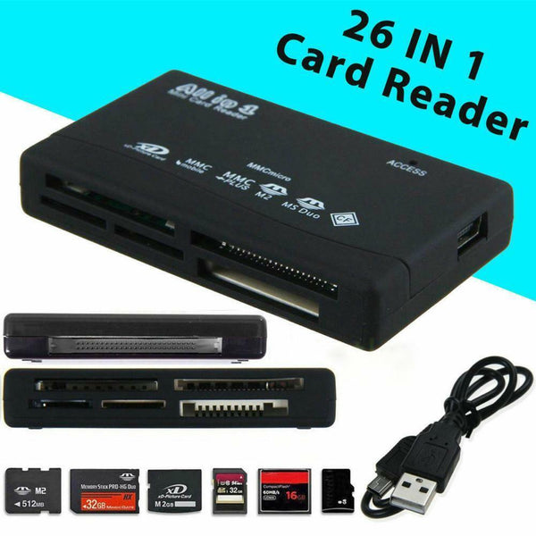 All in One 1 Memory Card Reader-USB External SD SDHC Mini Micro M2 MMC XD  hot.