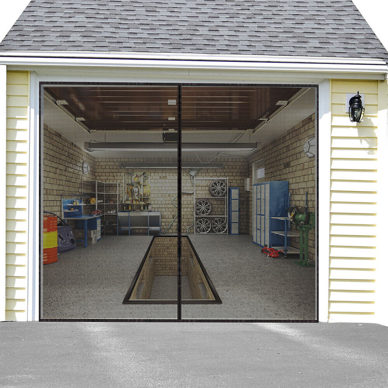 Seamless Garage Door Curtain Mosquito Net Anti Fly Insect Screen Summer Sup