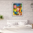 Diamond Painting 5D DIY Girl Full Round Drill Rhinestone Picture for Home