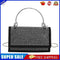 #A Metal Handle Women Sparkling Chain Small Shopping Handbags Purse Rhinestones