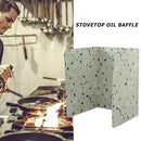 Aluminum Foil Wall Oil Splash Guard Gas Stove Oil Splatter Screen (Green)