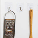 Wall Hooks - Pack of 10 Reusable Seamless Self Adhesive Utility Hooks Newly