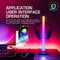 2pcs Lamp Bar Voice Control RGB LED Rhythm Strip Light Kits for Party Gaming