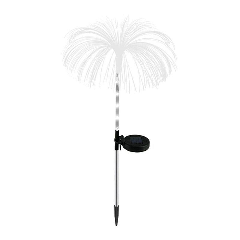 Solar LED Fiber Optic Jellyfish Lawn Lamp Waterproof Night Light Wedding Party